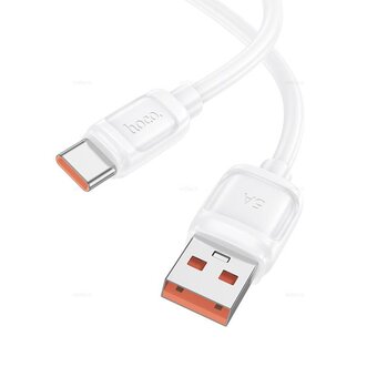  Дата-кабель HOCO X115 Surpass 100W fast charging data cable Type-c White 