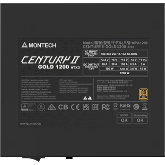  Блок питания Montech Century II (MNT-C1200 II-B) 1200W 