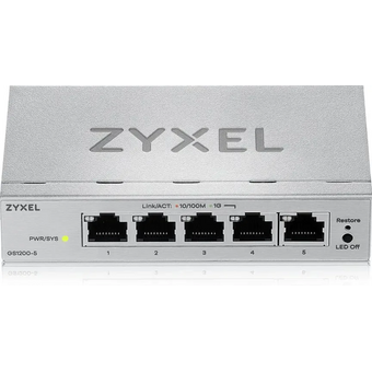  Коммутатор управляемый Zyxel GS1200-5V3-EU0101F (L2) 5x1Гбит/с 