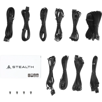  Блок питания Chieftec Stealth SPX-1000-FC (ATX 3.1, 1000W, 80 Plus Platinum, Active PFC, 135mm fan, Gen5 PCIe, Full Cable Management) Retail 