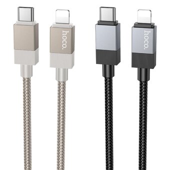  Дата-кабель HOCO X110 Honorific PD charging data cable IP Black 
