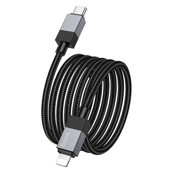 Дата-кабель HOCO X110 Honorific PD charging data cable IP Black 