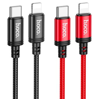  Дата-кабель Hoco X89 Wind PD charging data cable IP (L-2M) (Packaged) black 
