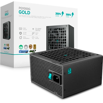  Блок питания DeepCool GamerStorm PQ1000G Gen.5 (r-pqa00g-fd0b-wgeu-v1) , 1000Вт, 80 Plus Gold, 120мм, черный, retail 