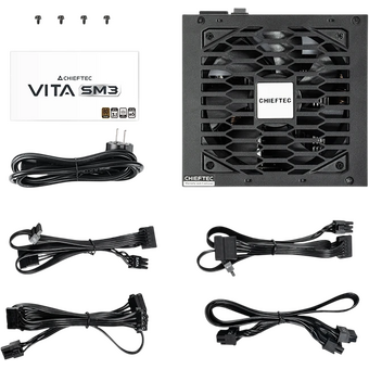  Блок питания Chieftec BPX-650-C ATX 650W Vita SM3 BPX-650-C 80+ bronze (20+4pin) APFC 120mm fan 6xSATA RTL 