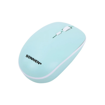  Комплект клавиатура и мышь SONNEN K-650 (513953) белый/мятный/бирюзовый 