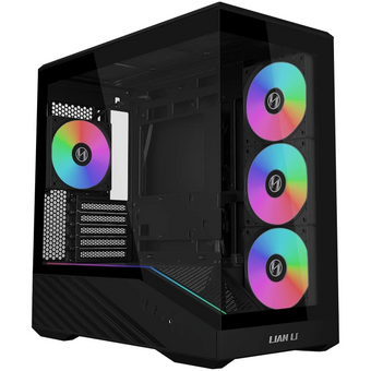  Корпус Lian Li V100 Mini (G99.V100RMIX.R0) / Black / mATX, TG / 4x 120mm ARGB PWM Fan 