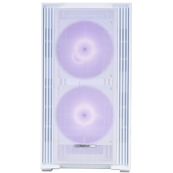  Корпус 1STPLAYER AU6 ARGB White (AU6-WH-2FA7-14-W-2FA7R-W-1FA7-W) / mATX / 2x140mm 3x120mm ARGB fans 