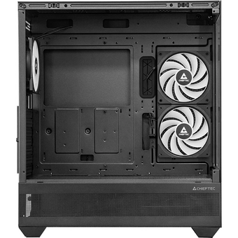  Корпус CHIEFTEC Vista GT-01B-OP, TG (aquarium), 3x120mm ARGB Fan, mini-ITX, mATX, ATX, черный 