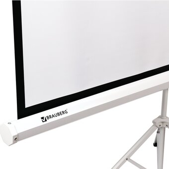  Экран проекционный BRAUBERG Tripod 236729 на треноге 150х150см матовый, 1:1 