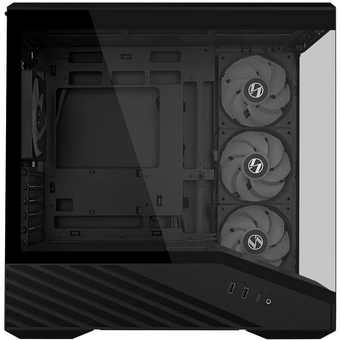  Корпус Lian Li V100 Mini (G99.V100RMIX.R0) / Black / mATX, TG / 4x 120mm ARGB PWM Fan 