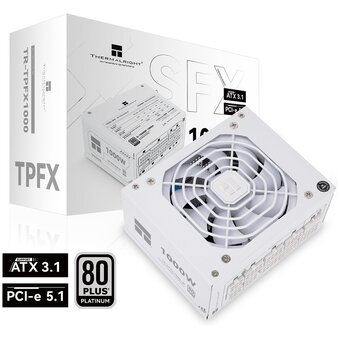  Блок питания Thermalright TR-TPFX-1000-W, 1000W Platinum SFX White 
