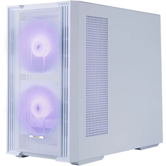  Корпус 1STPLAYER AU6 ARGB White (AU6-WH-2FA7-14-W-2FA7R-W-1FA7-W) / mATX / 2x140mm 3x120mm ARGB fans 