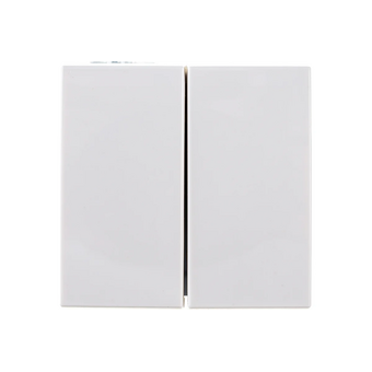  Выключатель IEK ВК1-22-00-П двухклавишный на 2 модуля 