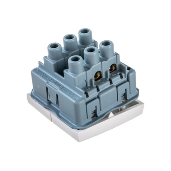  Выключатель IEK ВК1-22-00-П двухклавишный на 2 модуля 