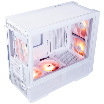 Корпус 1STPLAYER AU6 ARGB White (AU6-WH-2FA7-14-W-2FA7R-W-1FA7-W) / mATX / 2x140mm 3x120mm ARGB fans 