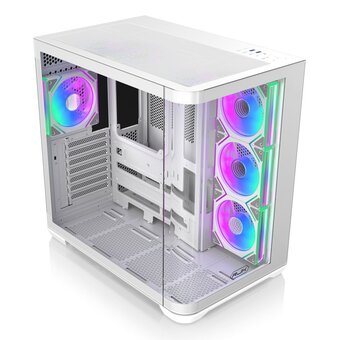  Корпус RAIJINTEK CO LTD Atreus BT7 (0R20B00256), без БП, Midi-Tower, TG, 7x120mm ARGB, 2xUSB-A 3.0 + 1xUSB Type-C , E-ATX, ATX, mITX White 