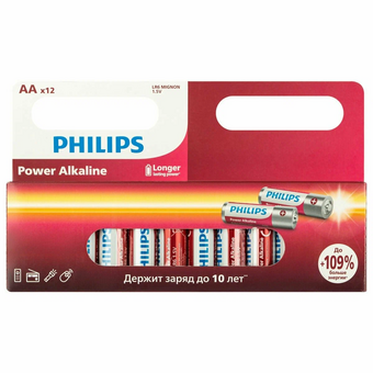  Батарейка AA Philips LR06-12BL Power (Б0064661) 