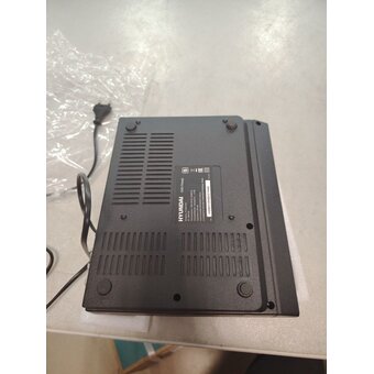  УЦ Плеер DVD Hyundai H-DVD120 черный ПДУ (плохая упаковка, замена шлейфа дисковода) 