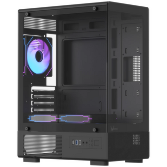  Корпус Formula Crystal Z1CM v2 (crystal z1cm black v2), без БП, mATX, черный 