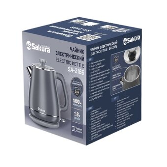  Электрочайник Sakura SA-2186BK черн 