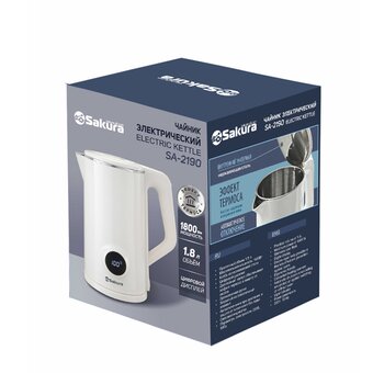  Электрочайник Sakura SA-2190DBK черн 