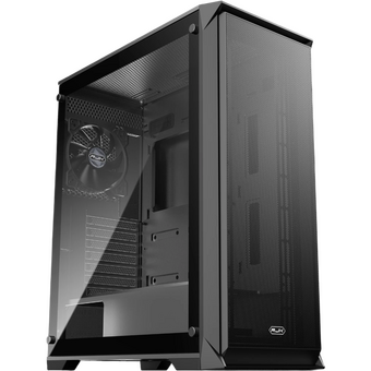  Корпус RAIJINTEK CO LTD Arcadia 41 (0R20B00263), без БП, Midi-Tower, TG, 1x120mm, 2xUSB-A 3.0 + 1xUSB-C, ATX, mITX Black 