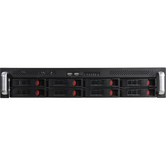  Серверная платформа ExeGate Pro 2U550-HS08 EX292412RUS (RM 19", высота 2U, глубина 550, Redundant БП 2x550W, 8xHotSwap, USB) 