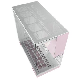  Корпус Geometric Future Model 5 White Pink with fans (1AM5WKPK01100) / mid tower, E-ATX / 5x140mm ARGB fans 