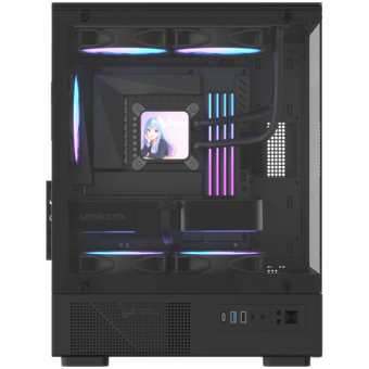  Корпус Formula Crystal Z1CM v2 (crystal z1cm black v2), без БП, mATX, черный 