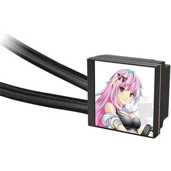  СВО Thermaltake MAGFloe 420 Ultra (cl-w451-pl14sw-a), LCD, 4-pin, ARGB, 140мм, черный, retail 