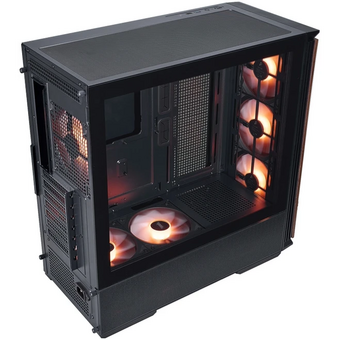  Корпус 1STPLAYER WD7 ARGB Black (WD7-BK-4FA7-2FA7R) / ATX / 6x120mm ARGB fans 