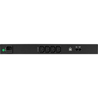  ИБП Exegate 1U ServerRM UNL-650.LCD.AVR.4C13.RJ.USB.1U (EX297833RUS) 650VA/360W, LCD, AVR, 4*C13, RJ, USB, 1U, установка в стойку, Black 