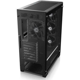  Корпус RAIJINTEK CO LTD Arcadia 41-MS4 (0R20B00267), без БП, Midi-Tower, TG, 1x120mm + ARGB, 2xUSB-A 3.0 1xUSB-C, ATX, mITX Black 