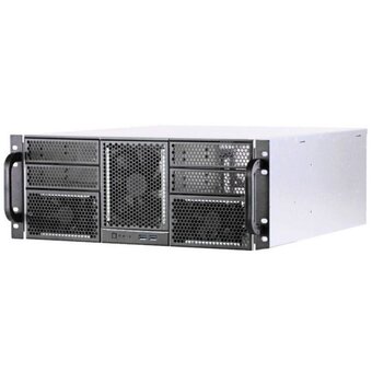  Корпус Procase RE411-D4H11-A-45 4x5.25+11HDD, черный, без блока питания, 4U, глубина 450мм, MB ATX 12"x9,6" 