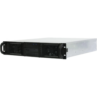  Корпус Procase RE204-D0H8-A-45 0x5.25+8HDD, черный, без блока питания (2U,2U-redundant), глубина 450мм, ATX 12"x9.6" 