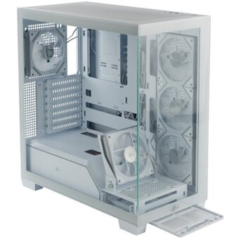  Корпус Eurocase M9 Max-Fish tank eATX, (M9 MAX 2ARGB 3_0_2 White) белый 