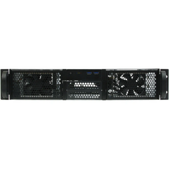  Корпус Procase RE204-D0H8-A-45 0x5.25+8HDD, черный, без блока питания (2U,2U-redundant), глубина 450мм, ATX 12"x9.6" 