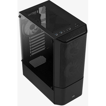  Корпус AeroCool Quantum Mesh-G-BK-v3 (4710562758580) черный, ATX, без БП, USB 3.0, 2*USB 2.0, HD Audio 