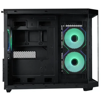  Корпус Eurocase M2771 black, без БП, mATX, закаленное стекло 2 стороны 