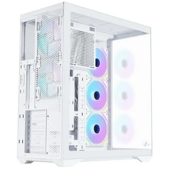 Корпус Eurocase M4801 white, ATX, без БП, закаленное стекло 2 стороны 
