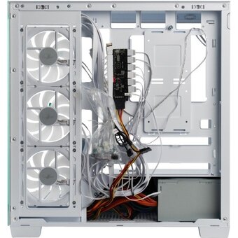  Корпус Eurocase M9 Max-Fish tank eATX, (M9 MAX 2ARGB 3_0_2 White) белый 
