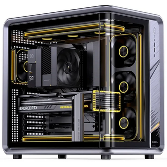  Корпус JONSBO BO400CG gray, без БП, Midi-Tower, TG, no fan, 2xUSB-A 3.0 + 1xUSB-C 3.2, ATX, mITX 