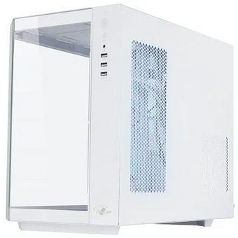  Корпус Eurocase M2771 white, без БП, mATX, закаленное стекло 2 стороны 