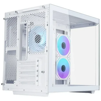  Корпус Eurocase M2771 white, без БП, mATX, закаленное стекло 2 стороны 
