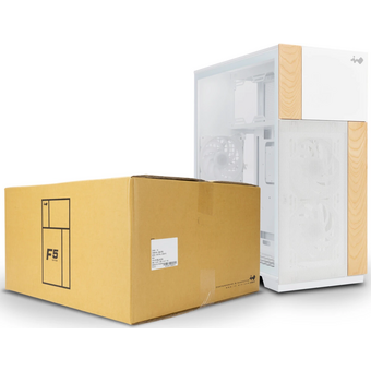  Корпус In-Win F5 (IW-CS-F5WHI-3AN140P), без БП, Full-Tower, TG, 3x140mm ARGB, 2xUSB-A 3.0 + 1xUSB-C 3.2, E-ATX, ATX, mITX White 