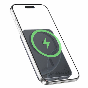  Power bank HOCO J160 Original magnetic power bank 5000mAh Metal gray 