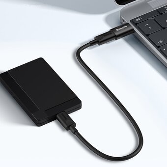  Переходник/адаптер Baseus Ingenuity ZJJQ000101 Mini OTG Adaptor USB 3.1 to Type-C Black 