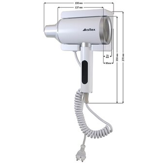  Фен KSITEX F-2000W Jet белый 