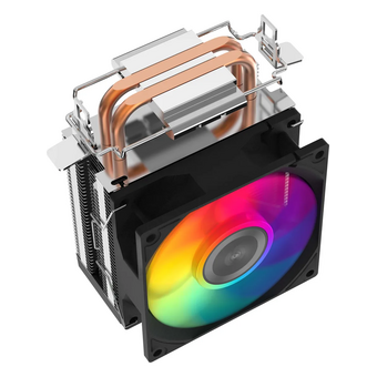  Кулер SAMA X20 Silver (X20-XXWNYXOX-G) (110W, 4-pin PWM, 123mm, 2x6mm, RGB, 1x92mm, 54.6CFM, 31.2dBA, 2700RPM, S 1851/1700) 